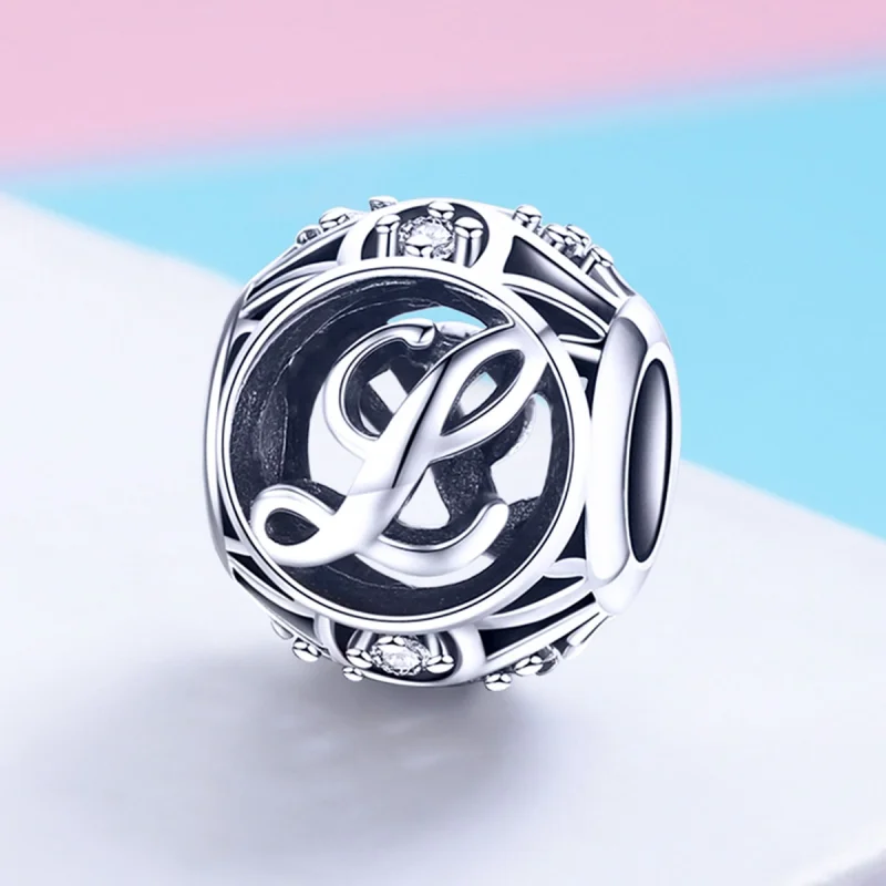 (Bild für) Charm-Anhänger „Buchstabe L“ im Pandora-Stil - SCC738-L - Ansicht 2