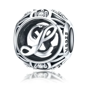 (Bild für) Charm-Anhänger „Buchstabe L“ im Pandora-Stil - SCC738-L