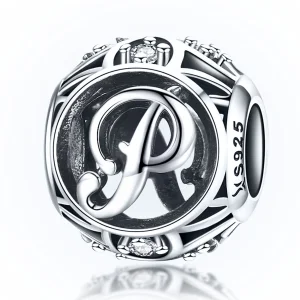 (Bild für) Charm-Anhänger „Buchstabe P“ im Pandora-Stil - SCC738-P