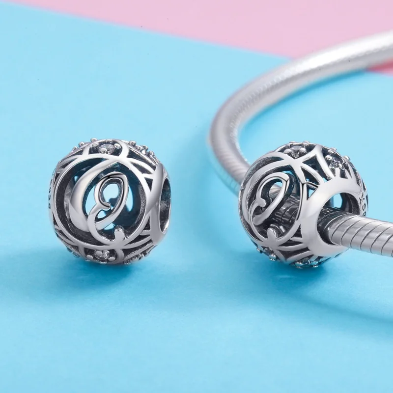 (Bild für) Charm-Anhänger „Buchstabe Q“ im Pandora-Stil - SCC738-Q - Ansicht 3