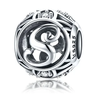 (Bild für) Charm-Anhänger „Buchstabe S“ im Pandora-Stil - SCC738-S
