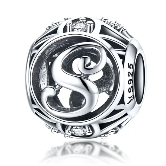 (Bild für) Charm-Anhänger „Buchstabe S“ im Pandora-Stil - SCC738-S