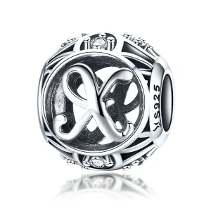 (Bild für) Charm-Anhänger „Buchstabe X“ im Pandora-Stil - SCC738-X
