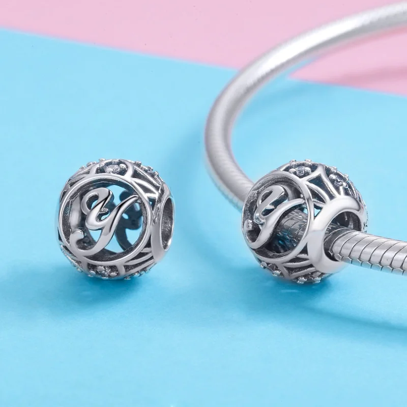 (Bild für) Charm-Anhänger „Buchstabe Y“ im Pandora-Stil - SCC738-Y - Ansicht 3
