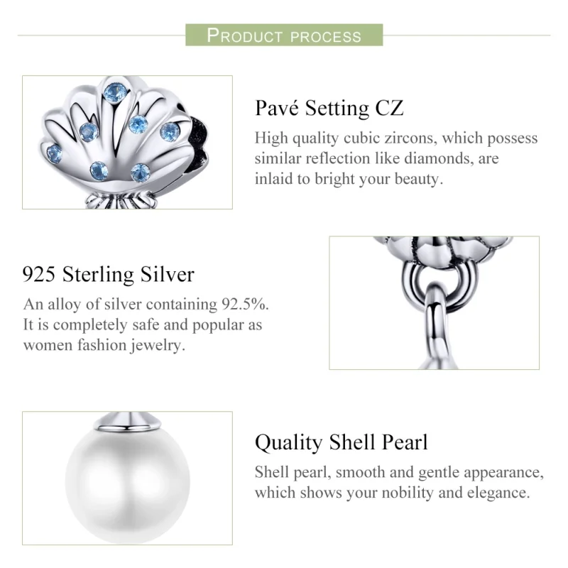 (Bild für) Charm-Anhänger „Cherish Happiness“ aus Silber im Pandora-Stil - SCC1155 - Ansicht 4