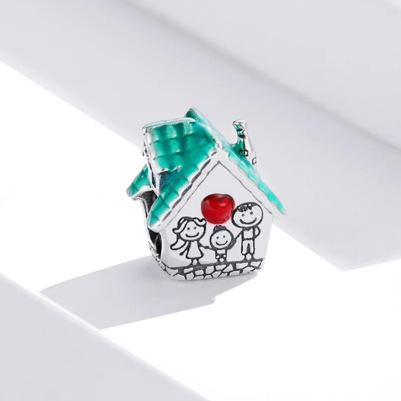 (Bild für) Charm-Anhänger „Cosy Cottage“ aus Silber im Pandora-Stil - SCC1518 - Ansicht 2