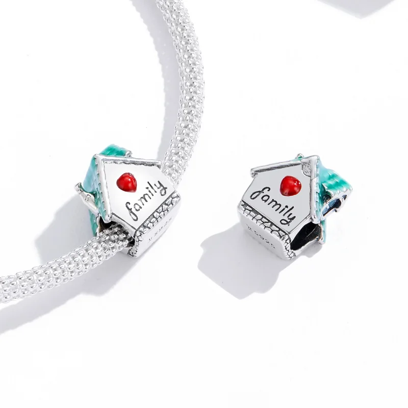 (Bild für) Charm-Anhänger „Cosy Cottage“ aus Silber im Pandora-Stil - SCC1518 - Ansicht 4