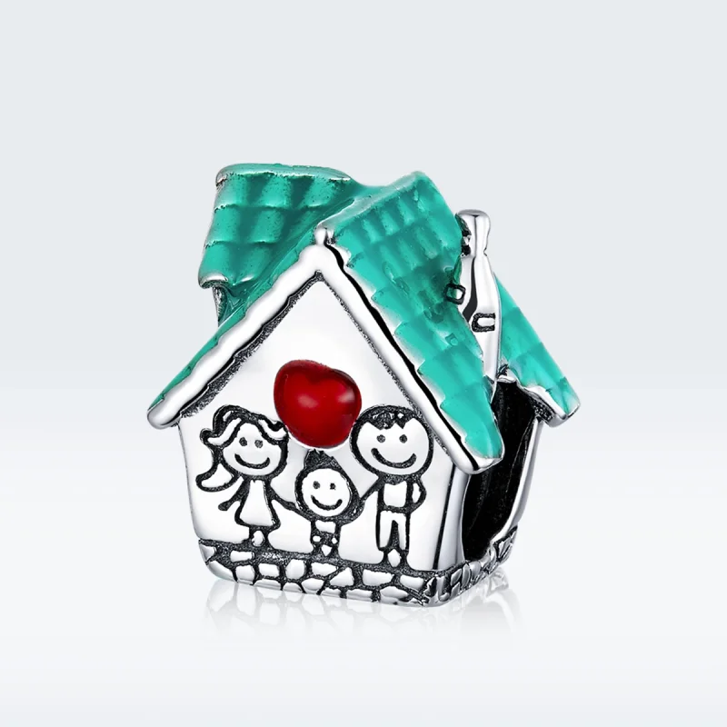 (Bild für) Charm-Anhänger „Cosy Cottage“ aus Silber im Pandora-Stil - SCC1518 - Ansicht 5