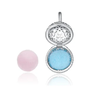(Bild für) Charm-Anhänger „Duftende Kugel“ im Pandora-Stil aus Silber - SCC1198