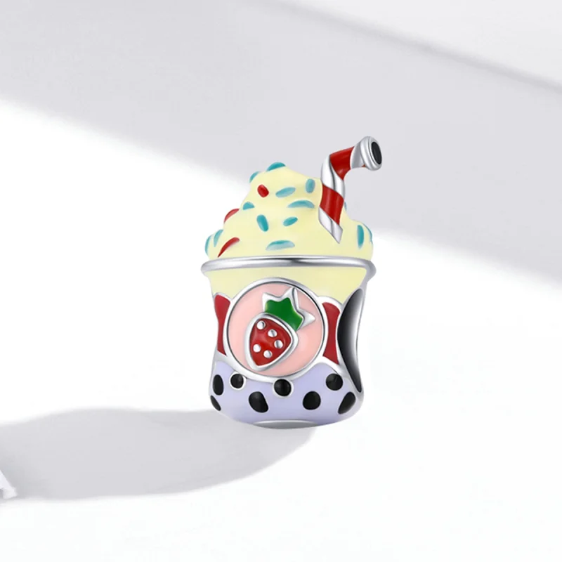 (Bild für) Charm-Anhänger „Eis, Milch, Tee“ im Pandora-Stil - SCC1947 - Ansicht 2