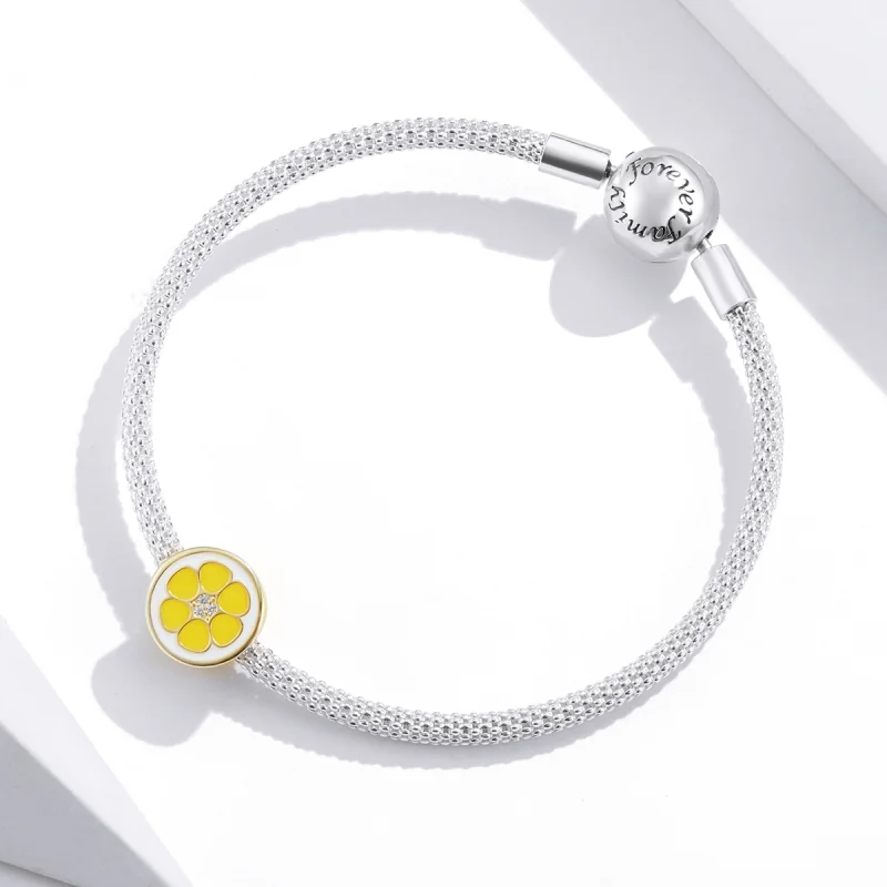 (Bild für) Charm-Anhänger „Frische Zitrone“ im Pandora-Stil aus Silber - SCC1590 - Ansicht 4