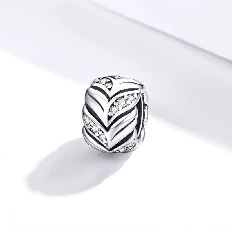 (Bild für) Charm-Anhänger „Glänzende Weizenohren“ im Pandora-Stil aus Silber - SCC1614 - Ansicht 2
