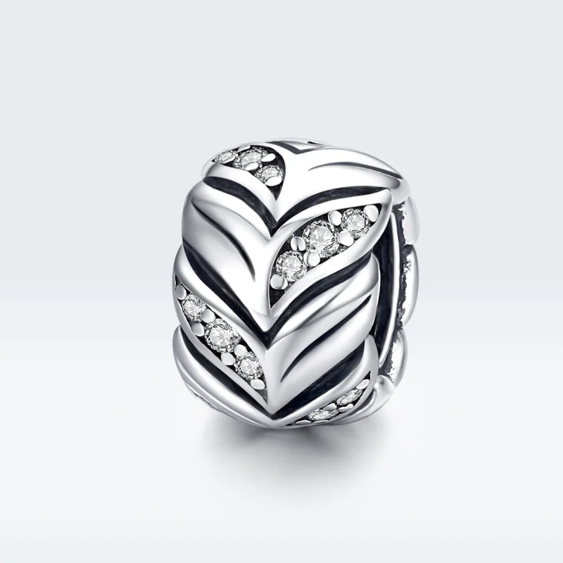 (Bild für) Charm-Anhänger „Glänzende Weizenohren“ im Pandora-Stil aus Silber - SCC1614 - Ansicht 5
