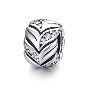 (Bild für) Charm-Anhänger „Glänzende Weizenohren“ im Pandora-Stil aus Silber - SCC1614