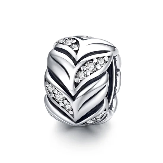 (Bild für) Charm-Anhänger „Glänzende Weizenohren“ im Pandora-Stil aus Silber - SCC1614