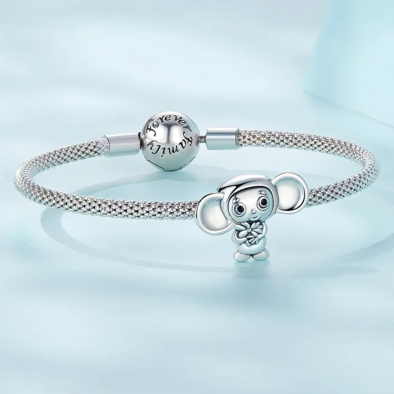 (Bild für) Charm-Anhänger „Großohriger Affe“ im Pandora-Stil - SCC2387 - Ansicht 5