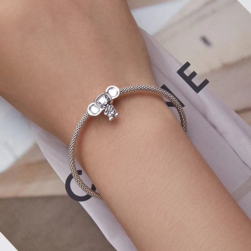 (Bild für) Charm-Anhänger „Großohriger Affe“ im Pandora-Stil - SCC2387 - Ansicht 6