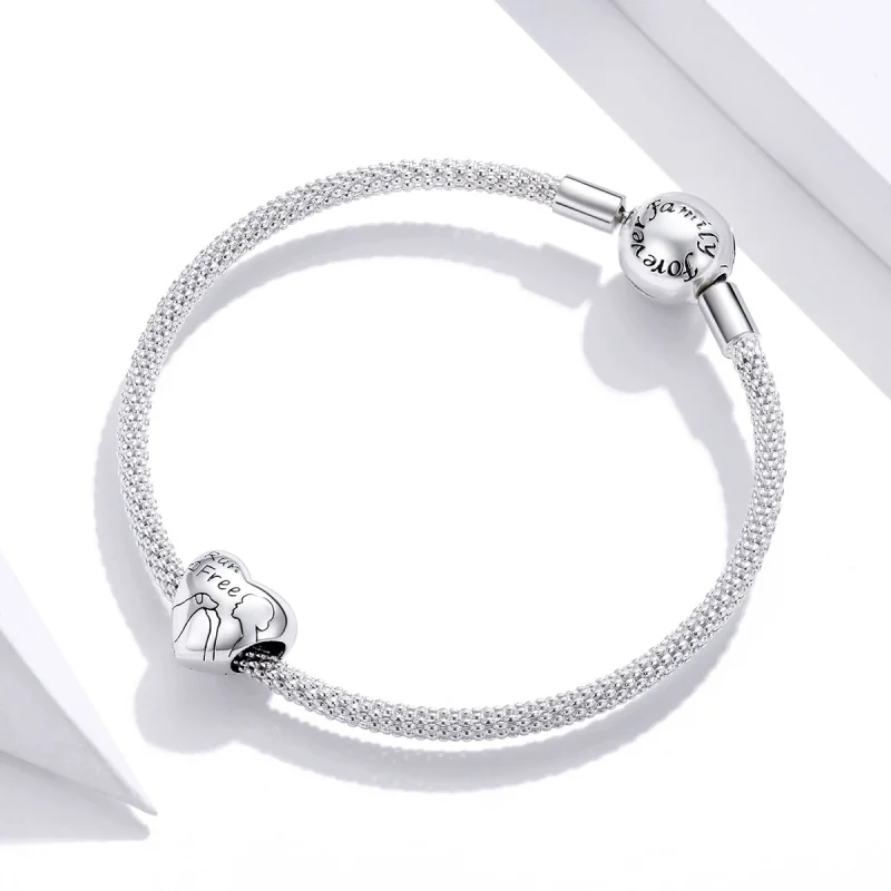 (Bild für) Charm-Anhänger „Hundemutter“ im Pandora-Stil aus Silber - SCC1679 - Ansicht 3
