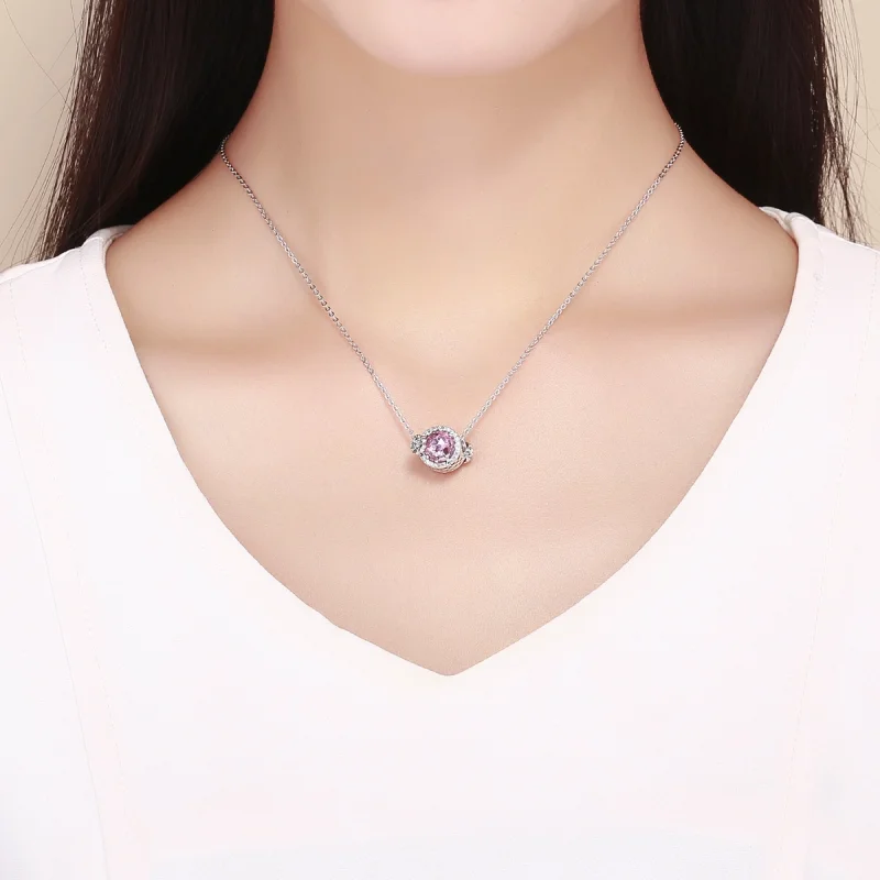 (Bild für) Charm-Anhänger im Pandora-Stil in Silber mit rosa Geschmack - SCC904 - Ansicht 5