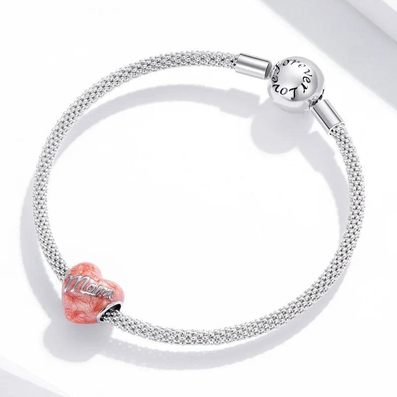 (Bild für) Charm-Anhänger „In Erinnerung an die Mutter“ im Pandora-Stil aus Silber - SCC179 - Ansicht 3