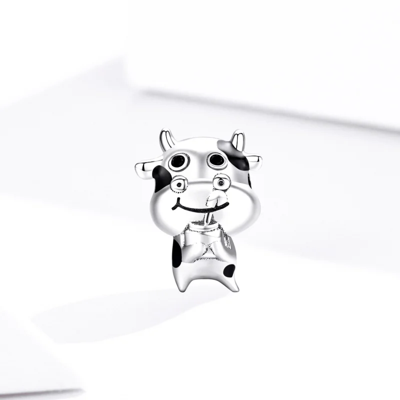 (Bild für) Charm-Anhänger „Kleine Kuh“ im Pandora-Stil aus Silber - SCC1574 - Ansicht 2