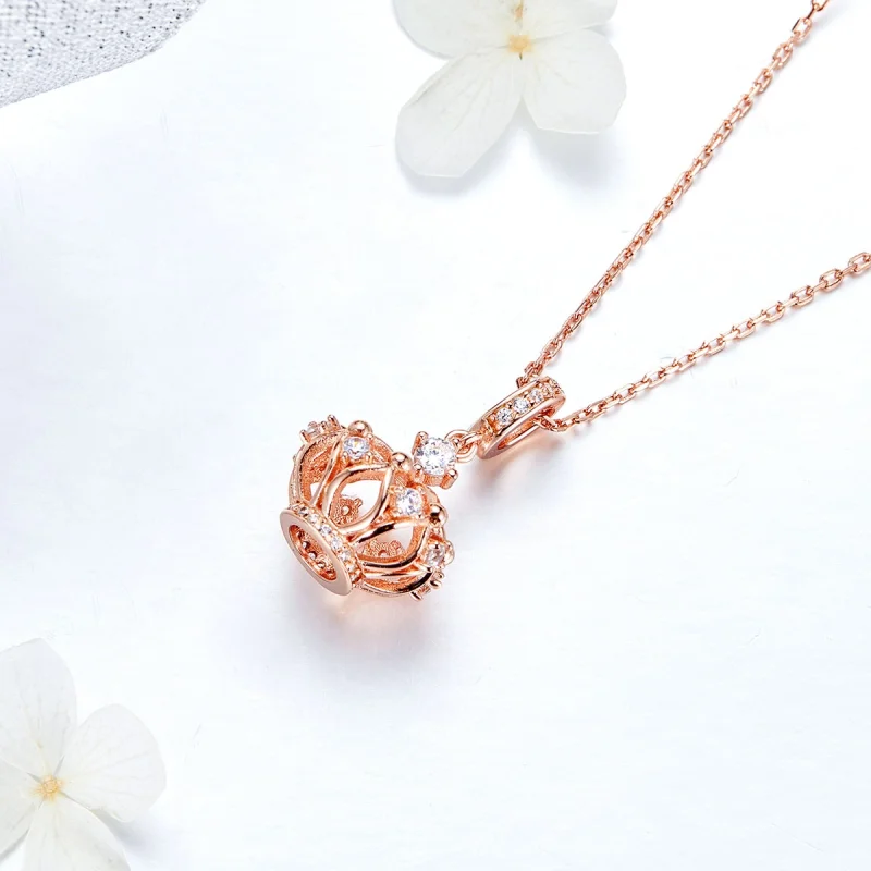 (Bild für) Charm-Anhänger „Königliche Krone“ im Pandora-Stil aus Roségold - SCC1121 - Ansicht 6