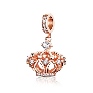 (Bild für) Charm-Anhänger „Königliche Krone“ im Pandora-Stil aus Roségold - SCC1121