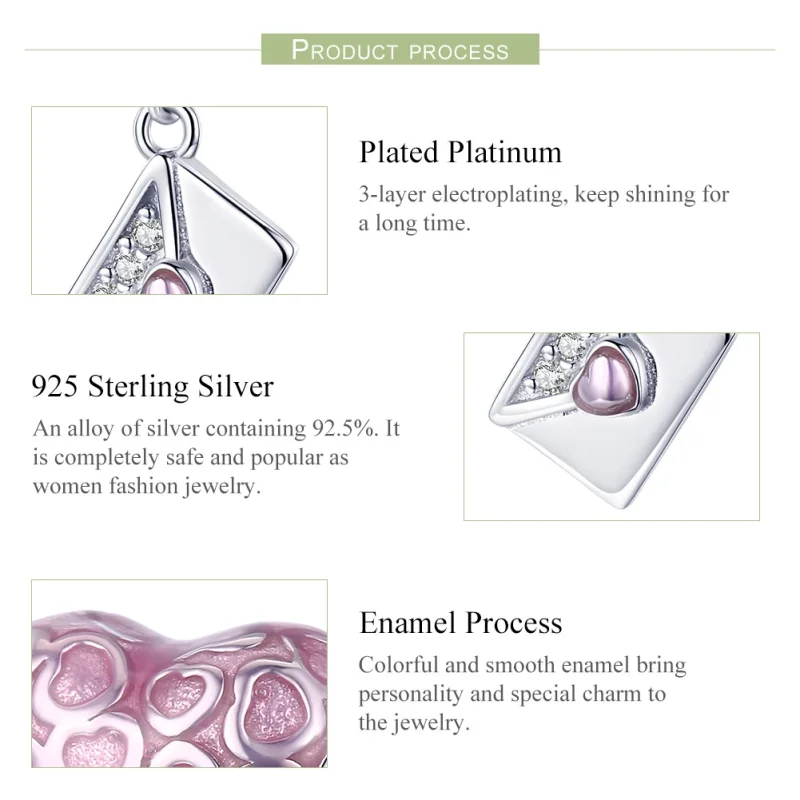 (Bild für) Charm-Anhänger „Love You Slowly“ aus Silber im Pandora-Stil - SCC1080 - Ansicht 4