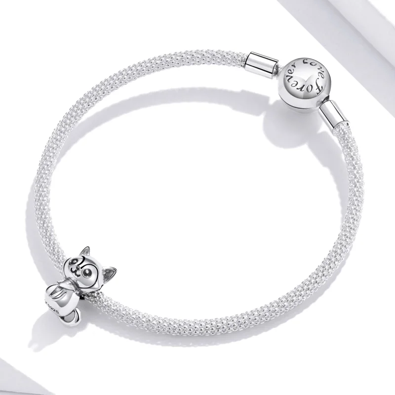 (Bild für) Charm-Anhänger „Lovely Dog“ aus Silber im Pandora-Stil - SCC1829 - Ansicht 3
