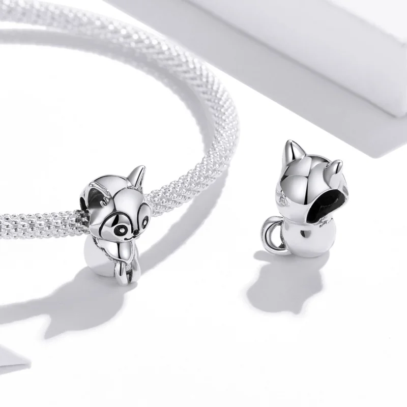 (Bild für) Charm-Anhänger „Lovely Dog“ aus Silber im Pandora-Stil - SCC1829 - Ansicht 4