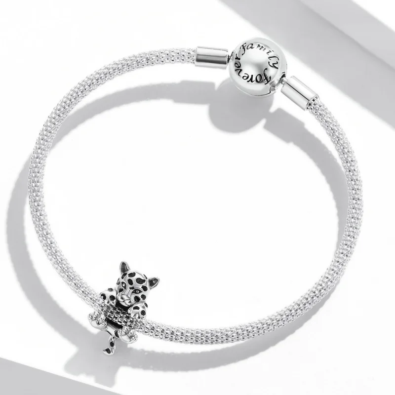 (Bild für) Charm-Anhänger „Lustiger kleiner Gepard“ im Pandora-Stil - BSC556 - Ansicht 3