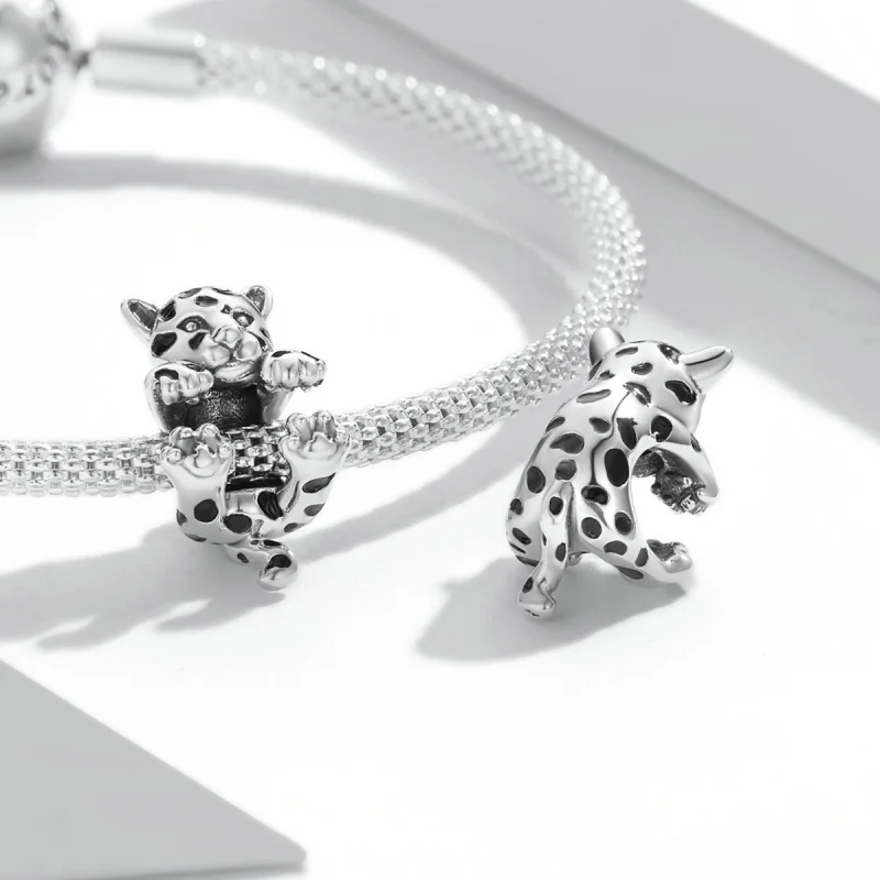 (Bild für) Charm-Anhänger „Lustiger kleiner Gepard“ im Pandora-Stil - BSC556 - Ansicht 4