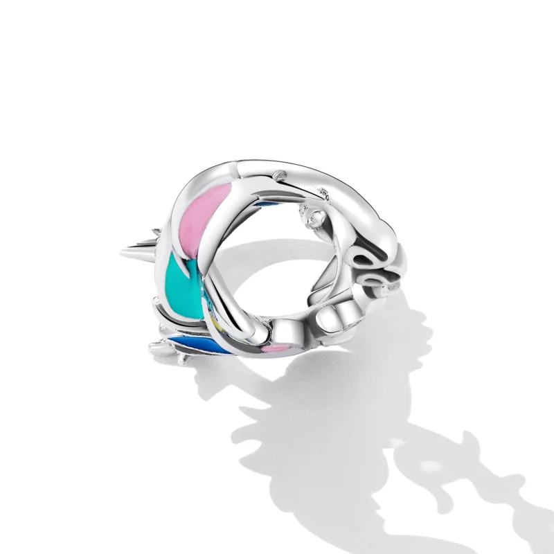 (Bild für) Charm-Anhänger mit Feder-Unendlichkeitssymbol im Pandora-Stil - SCC2322 - Ansicht 3