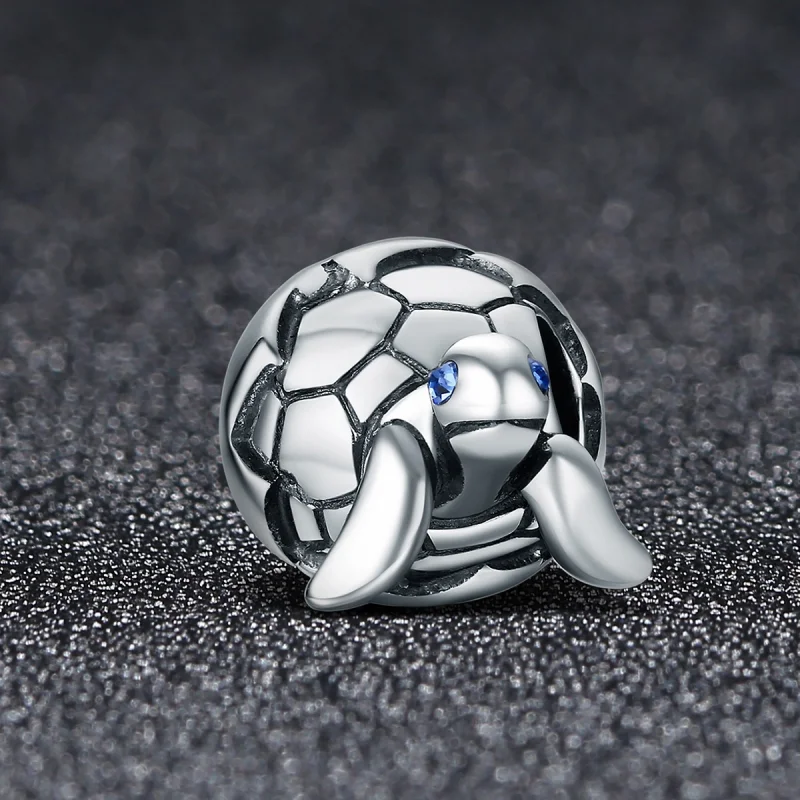 (Bild für) Charm-Anhänger „Neugeborene Schildkröte“ im Pandora-Stil aus Silber - SCC192 - Ansicht 2