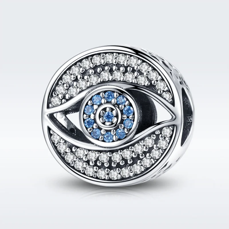 (Bild für) Charm-Anhänger „Schutzauge“ aus Silber im Pandora-Stil - SCC565 - Ansicht 2