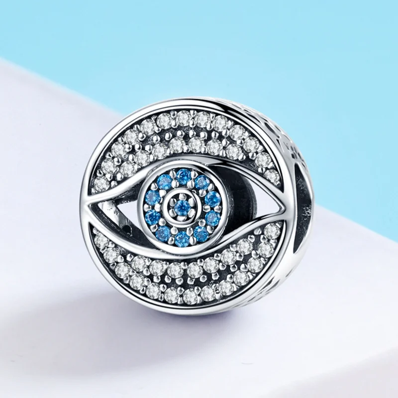(Bild für) Charm-Anhänger „Schutzauge“ aus Silber im Pandora-Stil - SCC565 - Ansicht 3