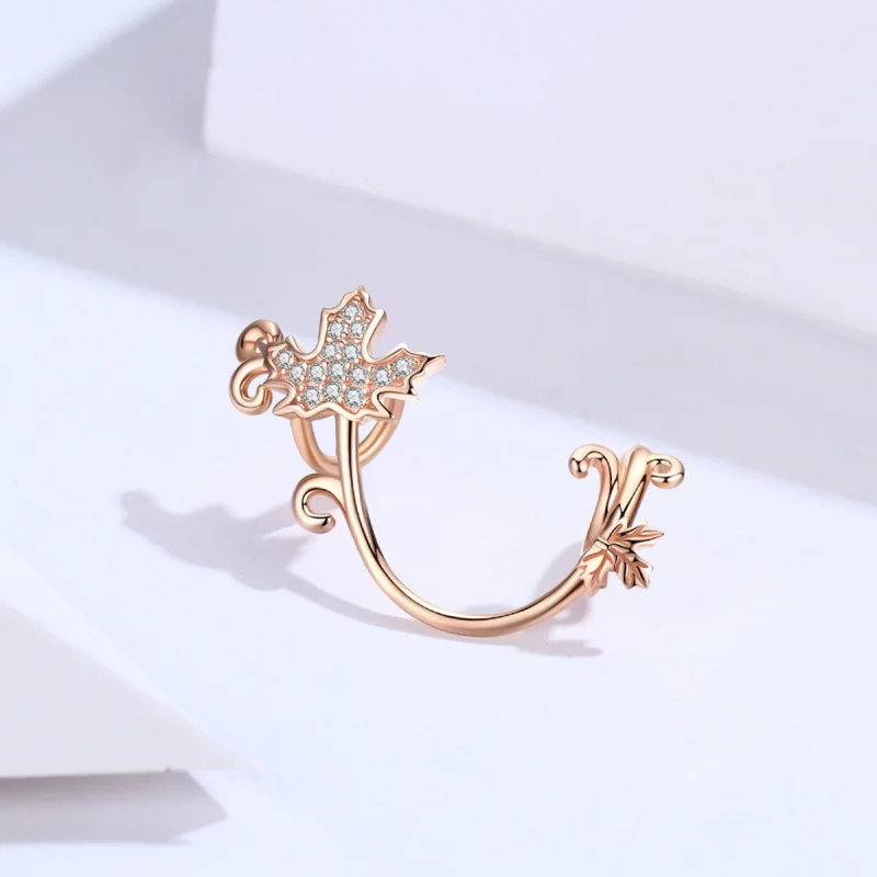 (Bild für) Charm-Anhänger „Slimient Leaves“ im Pandora-Stil aus Roségold - SCC1254 - Ansicht 5