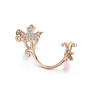 (Bild für) Charm-Anhänger „Slimient Leaves“ im Pandora-Stil aus Roségold - SCC1254