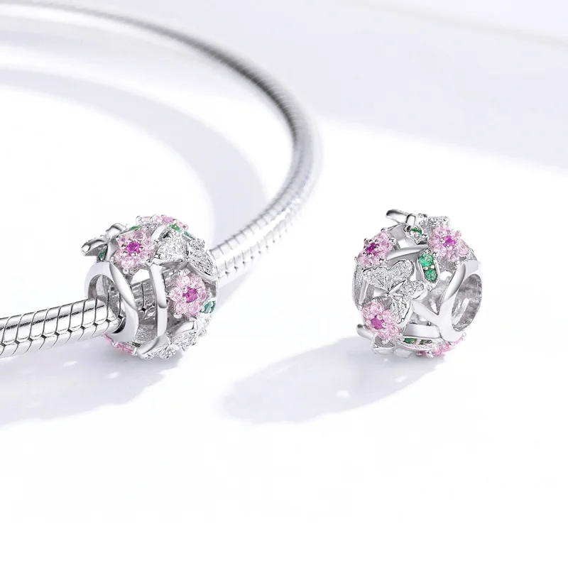 (Bild für) Charm-Anhänger „Tanzender Schmetterling“ im Pandora-Stil aus Silber - BSC116 - Ansicht 4