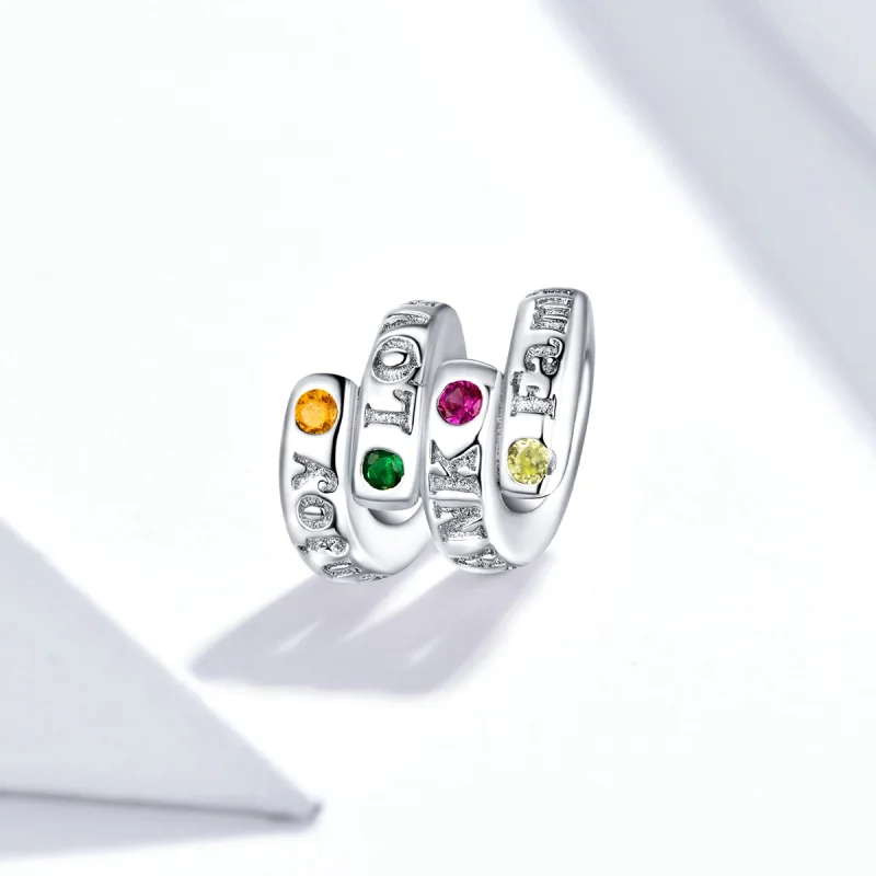 (Bild für) Charm-Anhänger „Thanksgiving Keywords“ im Pandora-Stil - BSC341 - Ansicht 2
