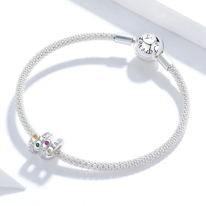 (Bild für) Charm-Anhänger „Thanksgiving Keywords“ im Pandora-Stil - BSC341 - Ansicht 3