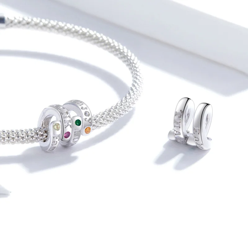 (Bild für) Charm-Anhänger „Thanksgiving Keywords“ im Pandora-Stil - BSC341 - Ansicht 4