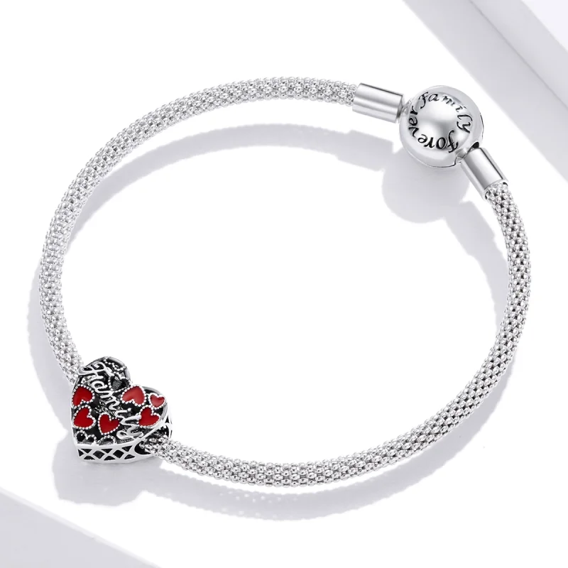 (Bild für) Charm-Anhänger „Warm Family“ aus Silber im Pandora-Stil - SCC1750 - Ansicht 3
