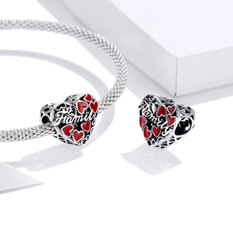 (Bild für) Charm-Anhänger „Warm Family“ aus Silber im Pandora-Stil - SCC1750 - Ansicht 4
