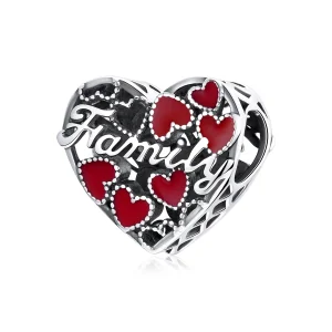 (Bild für) Charm-Anhänger „Warm Family“ aus Silber im Pandora-Stil - SCC1750