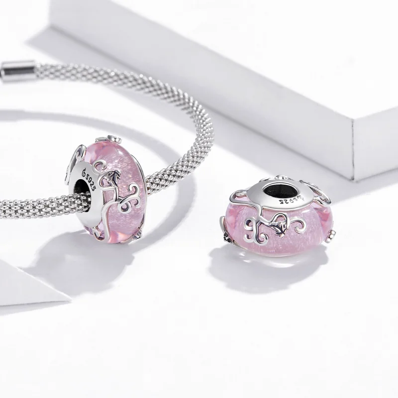 (Bild für) Charm aus glänzendem Glas im Pandora-Stil - BSC409 - Ansicht 4