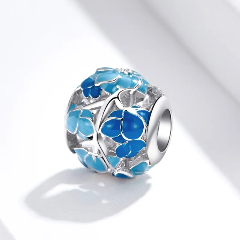 (Bild für) Charm „Blooming All Way“ im Pandora-Stil - BSC087 - Ansicht 2