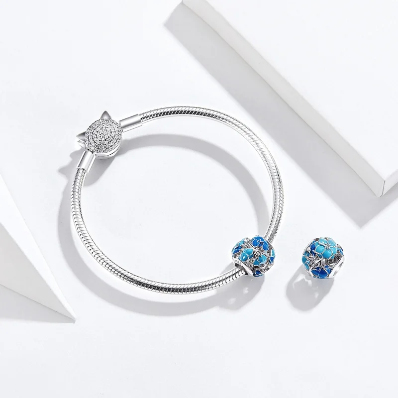 (Bild für) Charm „Blooming All Way“ im Pandora-Stil - BSC087 - Ansicht 4