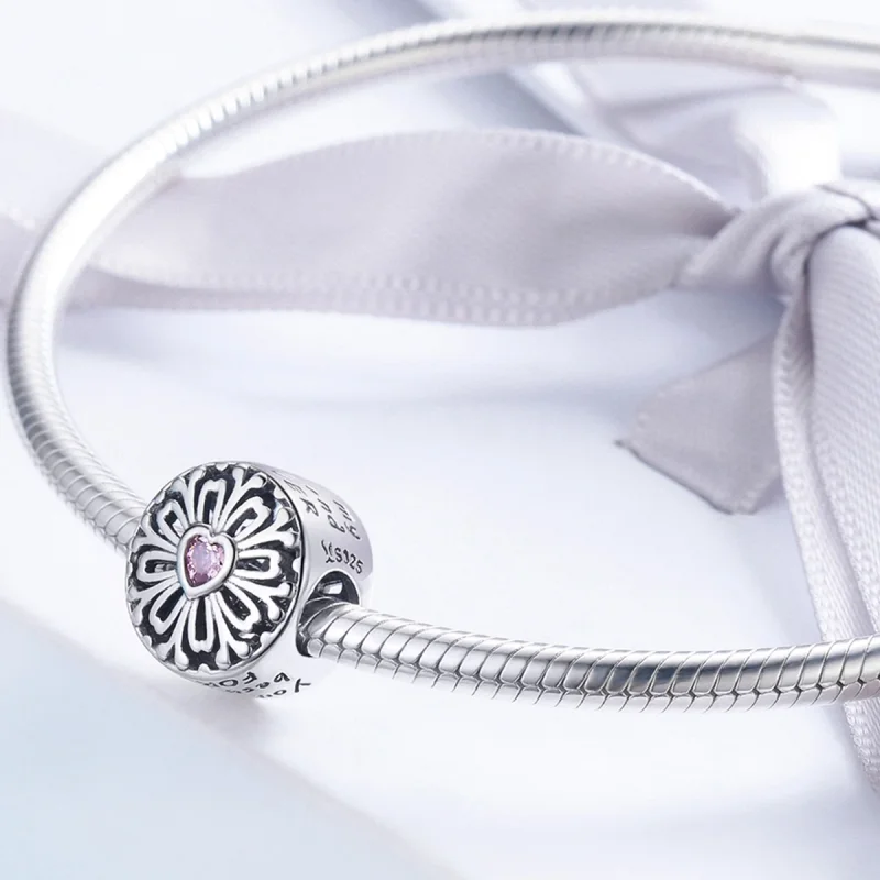 (Bild für) Charm „Blume der Freundschaft“ im Pandora-Stil - SCC740 - Ansicht 3