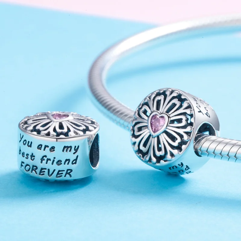 (Bild für) Charm „Blume der Freundschaft“ im Pandora-Stil - SCC740 - Ansicht 4